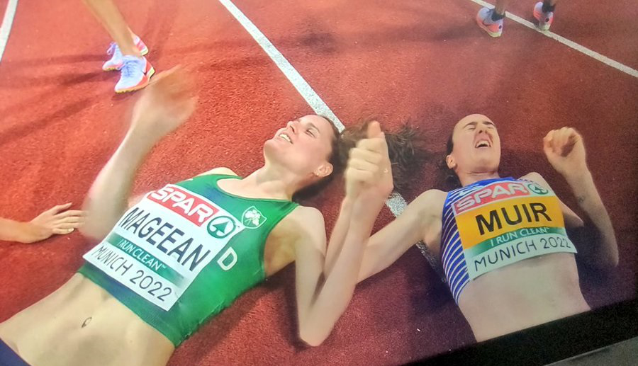ciara mcgeean and laura muir exhausted after European Champs